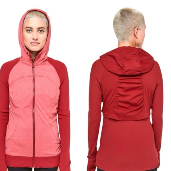 Lululemon Red Hooded Jacket - Picture 3 of 4